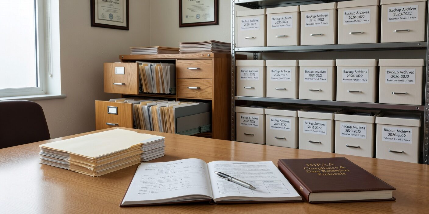 Learn essential backup retention requirements for HIPAA compliance. Understand documentation rules, state law impacts, and retention strategies for medical practices.