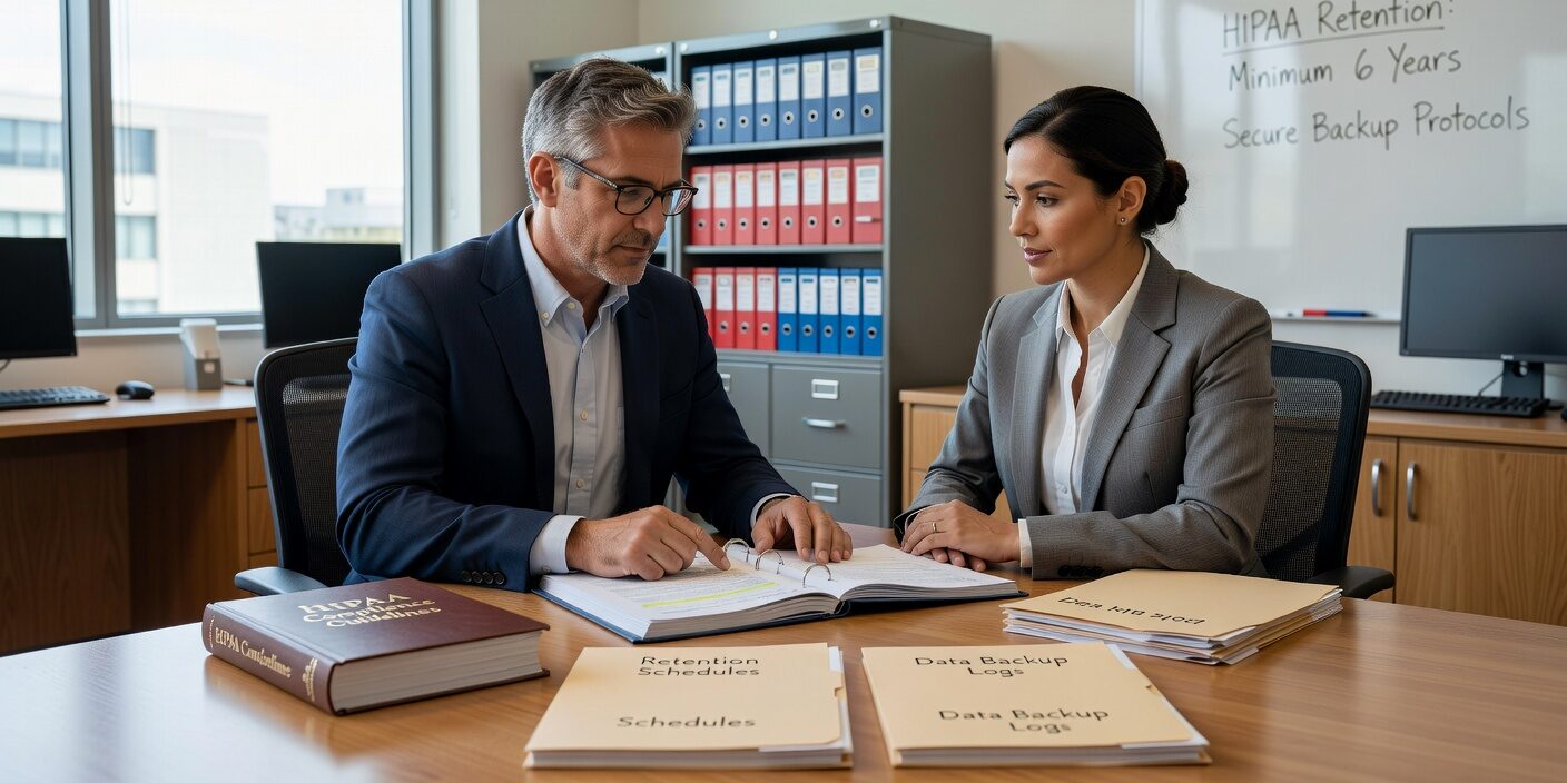 Learn HIPAA backup retention requirements for medical practices. Understand federal vs state rules, avoid common mistakes, and build compliant retention policies.