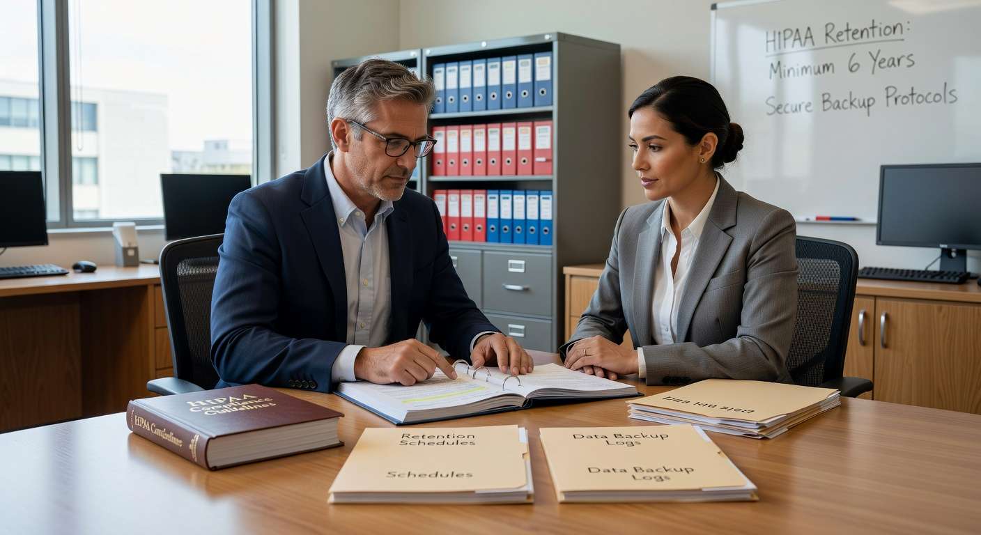 Learn HIPAA backup retention requirements for medical practices. Understand federal vs state rules, avoid common mistakes, and build compliant retention policies.