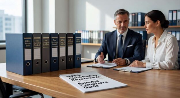 Learn essential HIPAA cloud backup requirements for healthcare practices. Comprehensive guide covers technical safeguards, retention policies, and compliance documentation.