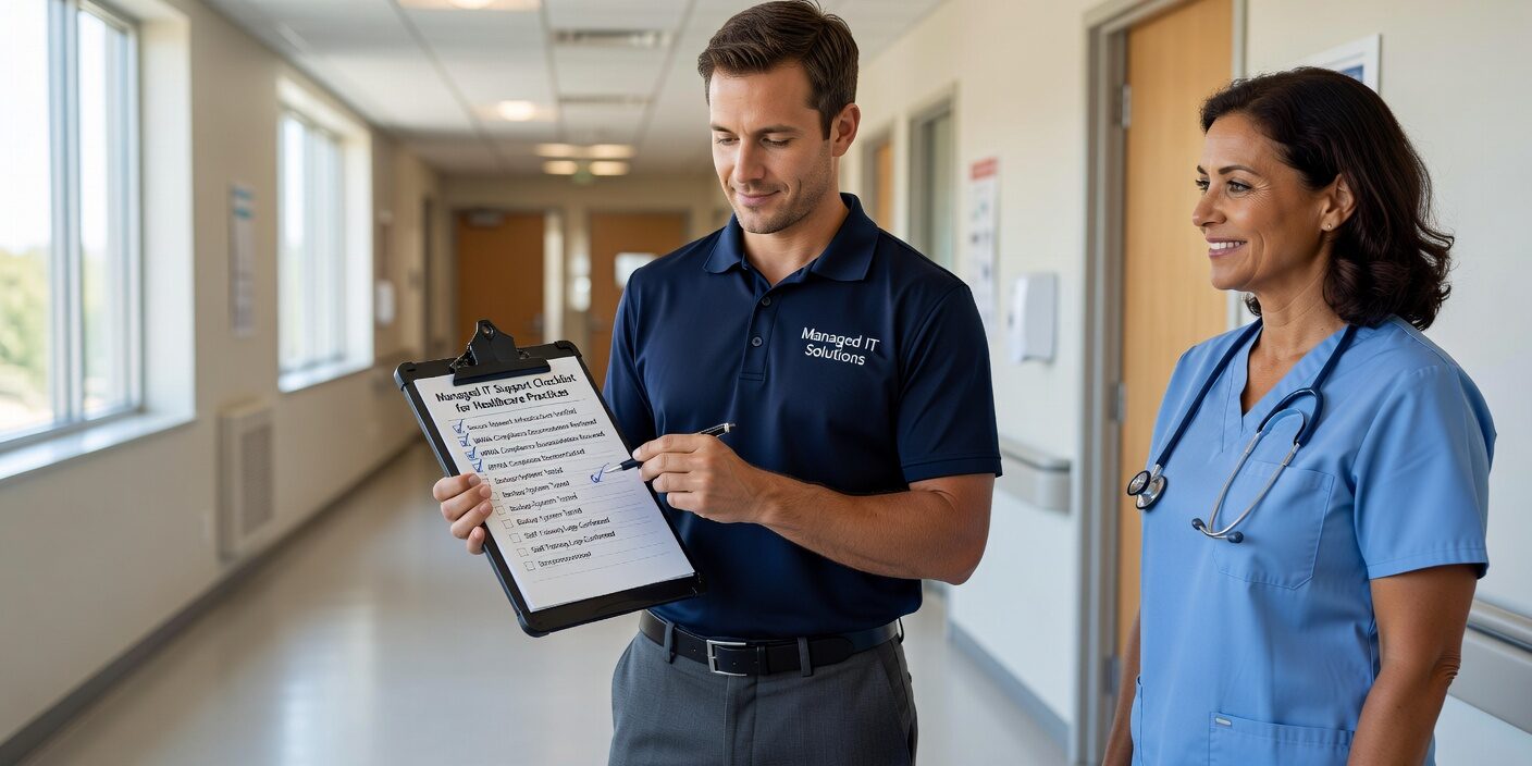 Essential checklist for community health centers and field-based medical teams to ensure HIPAA compliance through device encryption, vendor management, and risk assessment.