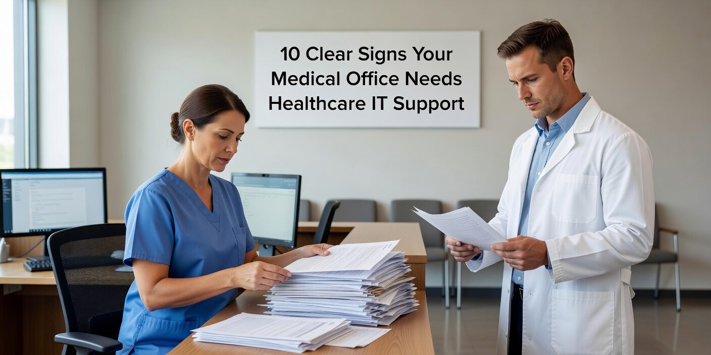 Recognize the warning signs that indicate your medical practice needs professional IT support, from system failures to security risks and staff workarounds.