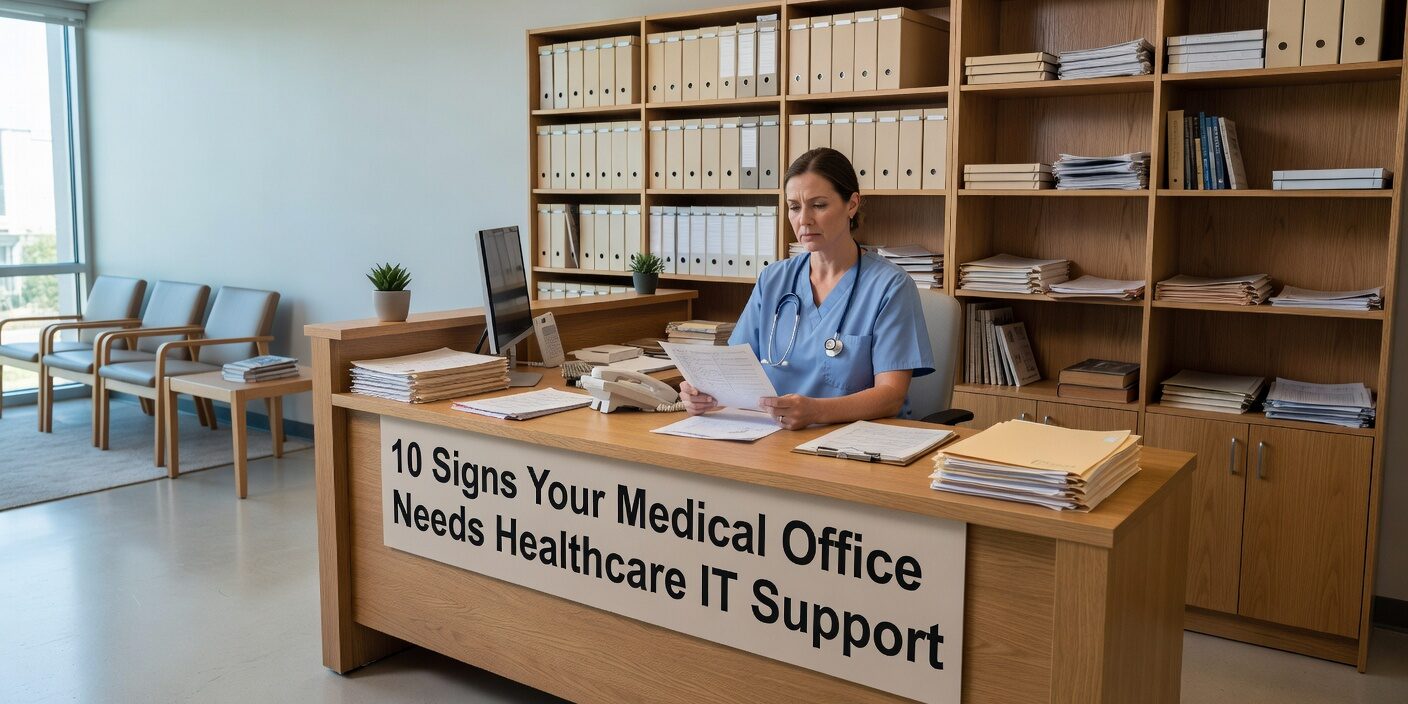 10 Signs Your Medical Office Needs Healthcare IT Support Featured Image Discover 10 warning signs your medical practice needs professional IT support. Learn when technology problems require expert intervention to protect operations.