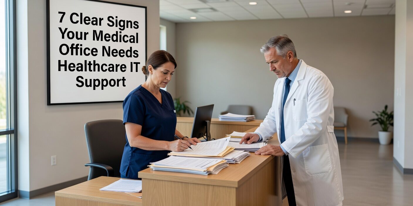 Discover 7 warning signs that indicate your medical practice needs professional IT support, from system crashes to compliance gaps.