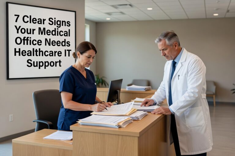 Discover 7 warning signs that indicate your medical practice needs professional IT support, from system crashes to compliance gaps.
