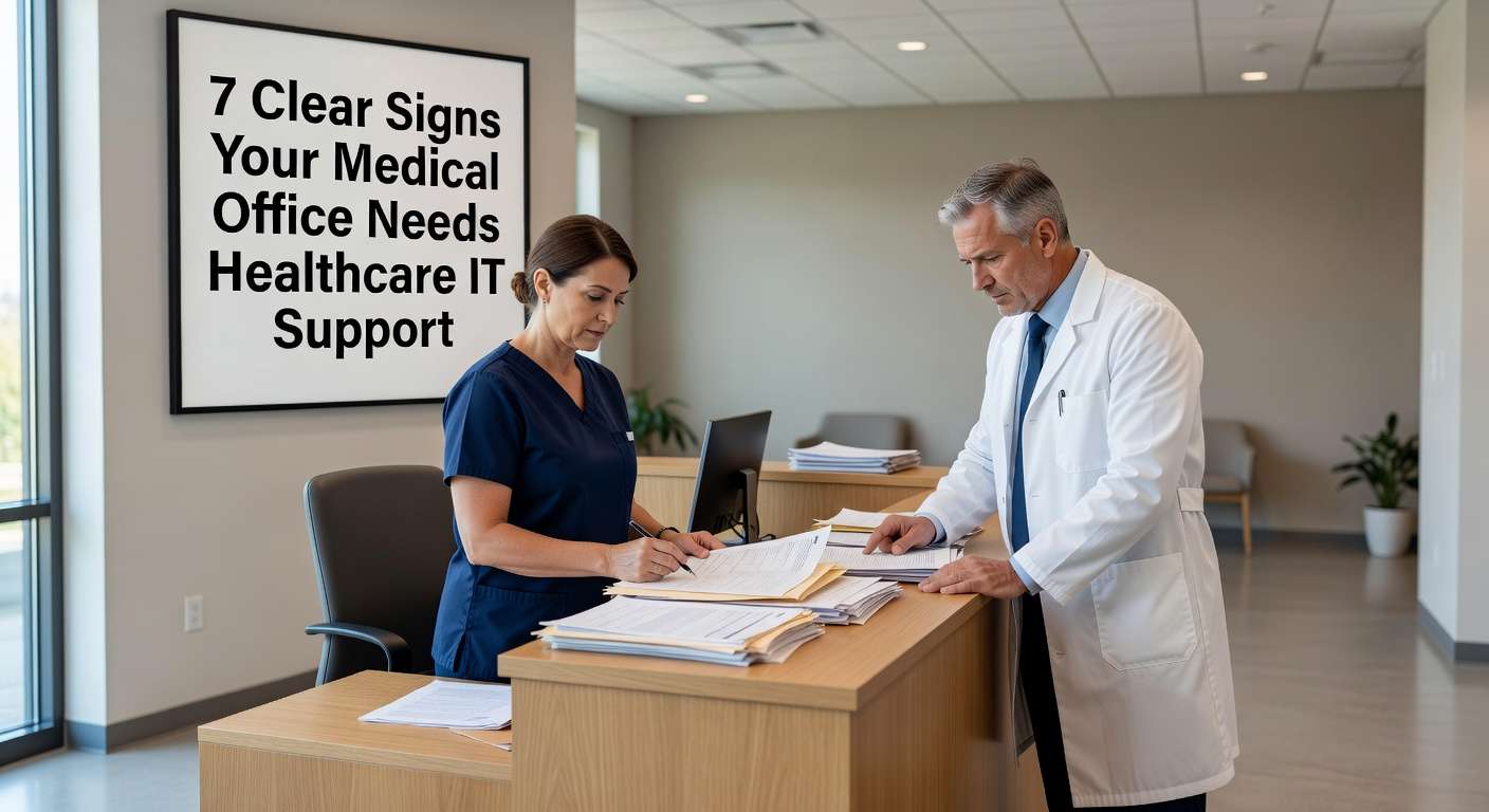 Discover 7 warning signs that indicate your medical practice needs professional IT support, from system crashes to compliance gaps.