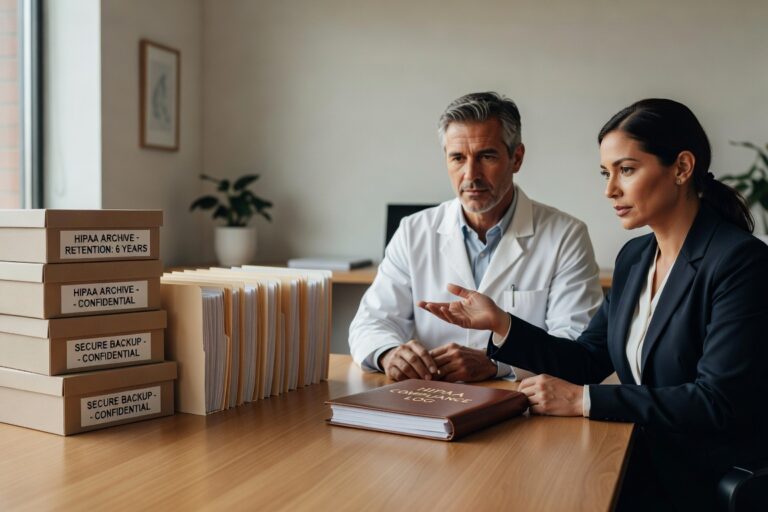 Learn how long medical practices must retain backups for HIPAA compliance. Understand state vs federal requirements and create cost-effective retention policies.