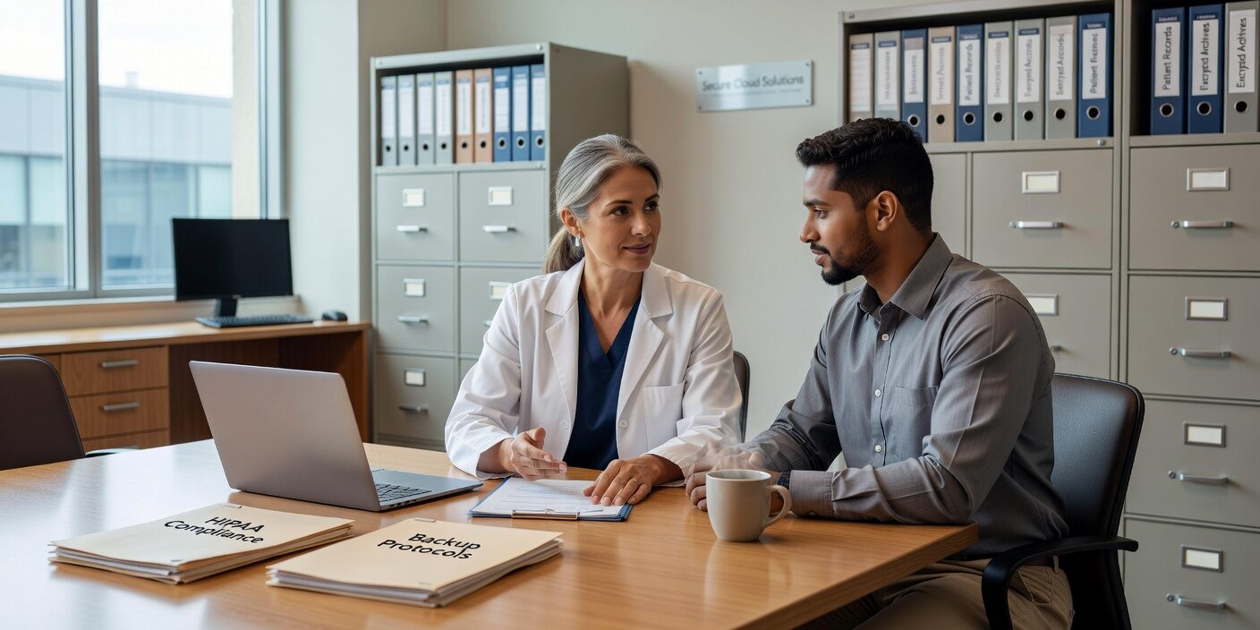 Learn essential HIPAA backup requirements including encryption, testing, documentation, and vendor selection to protect patient data and avoid compliance violations.