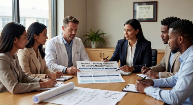 Learn essential IT planning considerations for growing medical practices. Avoid common mistakes and ensure scalable technology infrastructure for expansion.