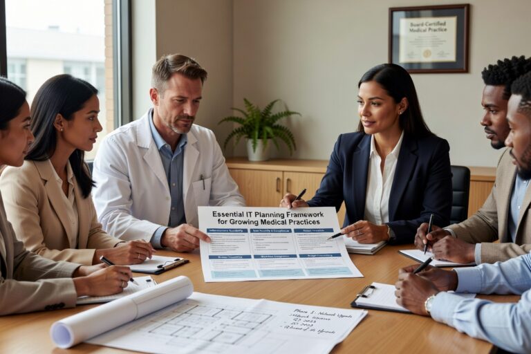Learn essential IT planning considerations for growing medical practices. Avoid common mistakes and ensure scalable technology infrastructure for expansion.