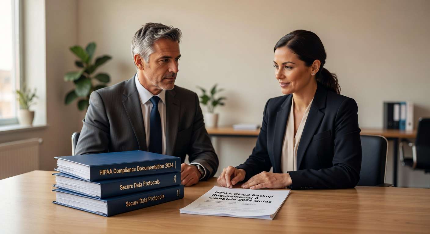 Learn essential HIPAA cloud backup requirements for 2024. Complete guide covering encryption, testing, BAAs, and compliance standards for medical practices.