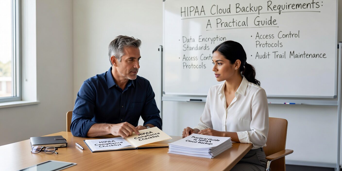 HIPAA Cloud Backup Requirements: A Practical Guide Featured Image Learn essential HIPAA cloud backup requirements for healthcare practices including encryption, retention policies, BAAs, and testing standards.