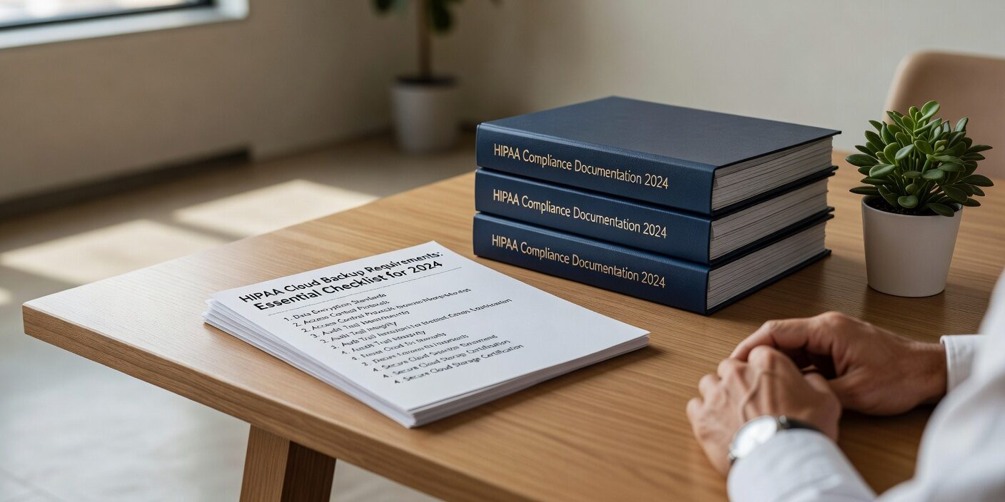 Essential HIPAA cloud backup requirements checklist for 2024. Learn encryption, BAA, testing standards medical practices must follow for compliance.