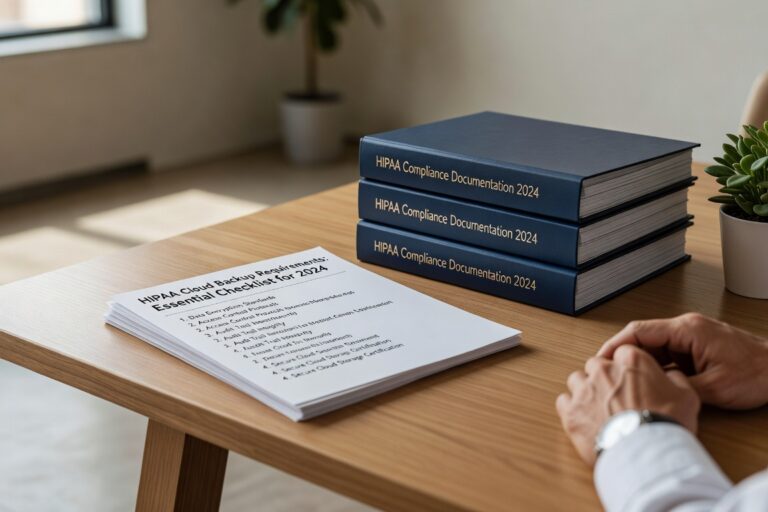 Essential HIPAA cloud backup requirements checklist for 2024. Learn encryption, BAA, testing standards medical practices must follow for compliance.