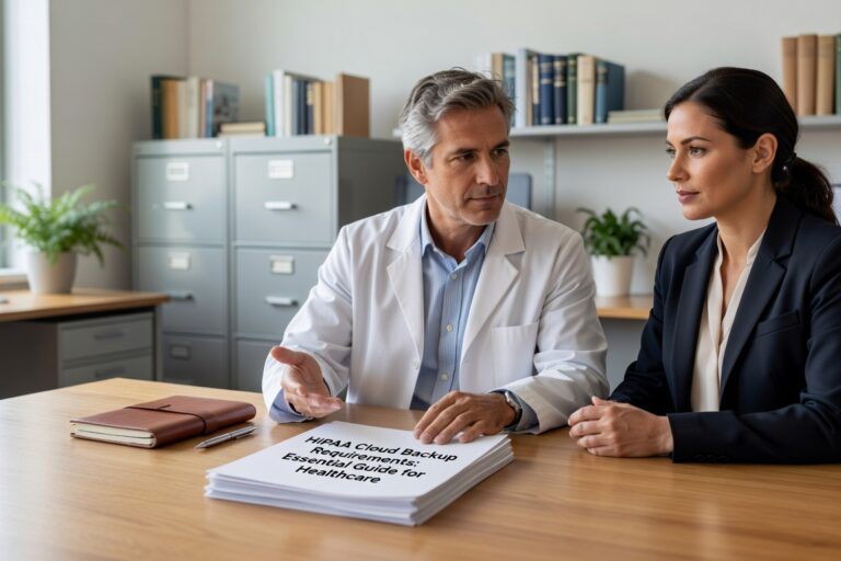 Learn essential HIPAA cloud backup requirements for healthcare practices. Understand technical safeguards, administrative controls, and compliance best practices.
