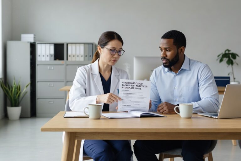 Learn essential healthcare cloud backup best practices for medical offices. Covers HIPAA compliance, testing procedures, retention policies, and security controls.