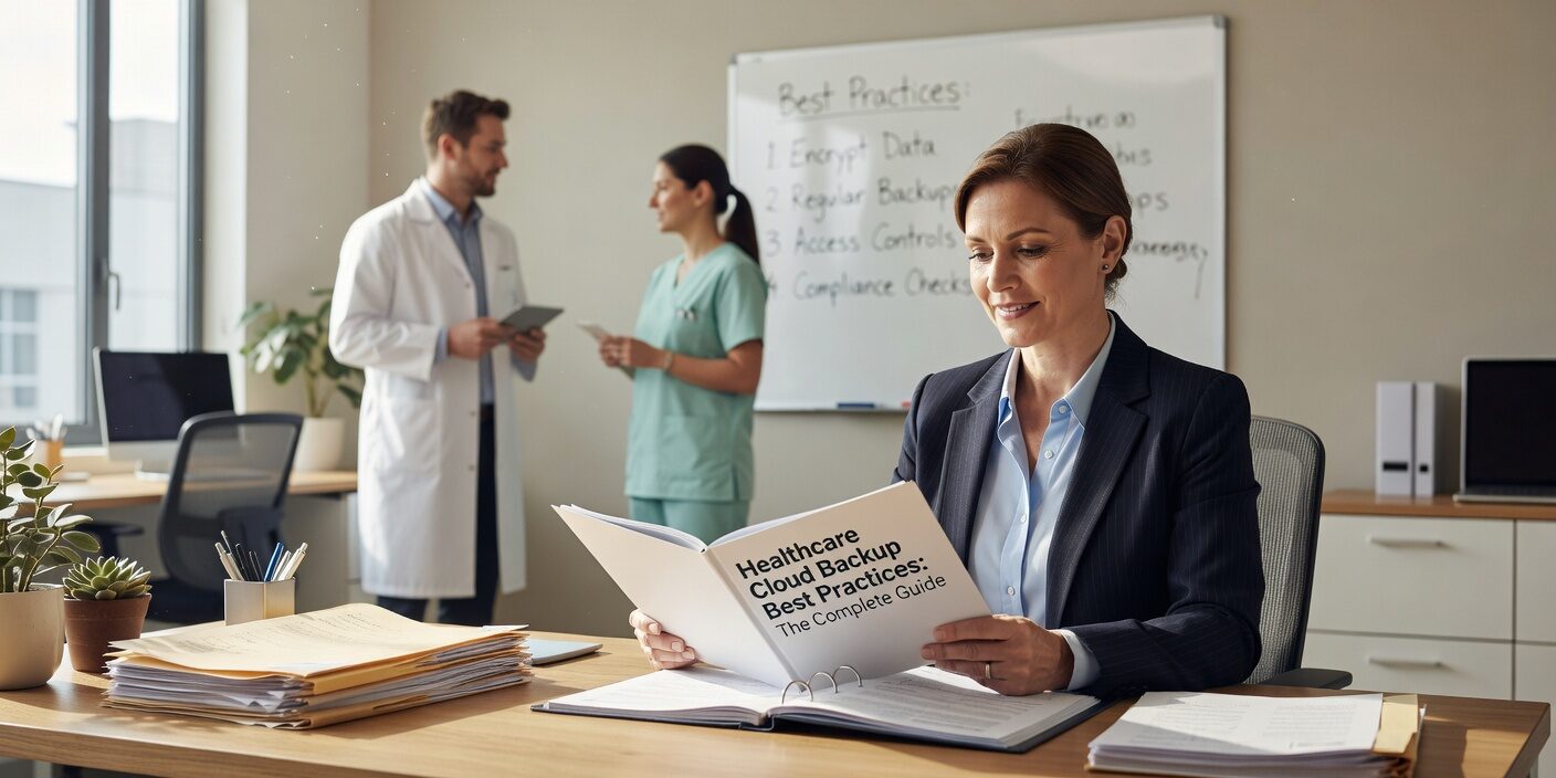 Learn essential healthcare cloud backup best practices including the 3-2-1-1-0 rule, HIPAA compliance requirements, and ransomware recovery strategies for medical practices.
