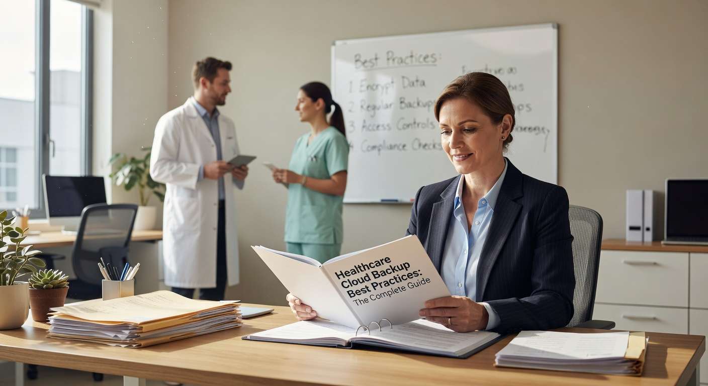 Learn essential healthcare cloud backup best practices including the 3-2-1-1-0 rule, HIPAA compliance requirements, and ransomware recovery strategies for medical practices.