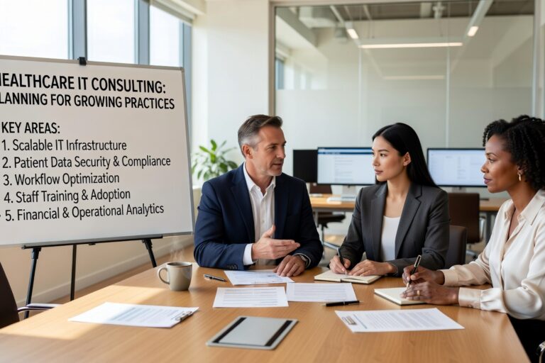 Essential IT planning strategies for growing medical practices. Learn how to manage technology across multiple locations while maintaining HIPAA compliance.