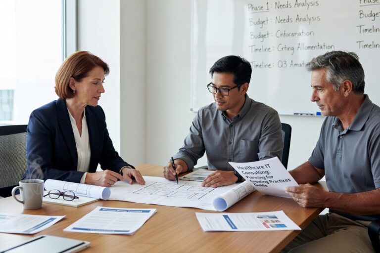 Essential IT planning strategies for growing medical practices. Learn about infrastructure scaling, vendor management, HIPAA compliance, and cost planning for sustainable expansion.