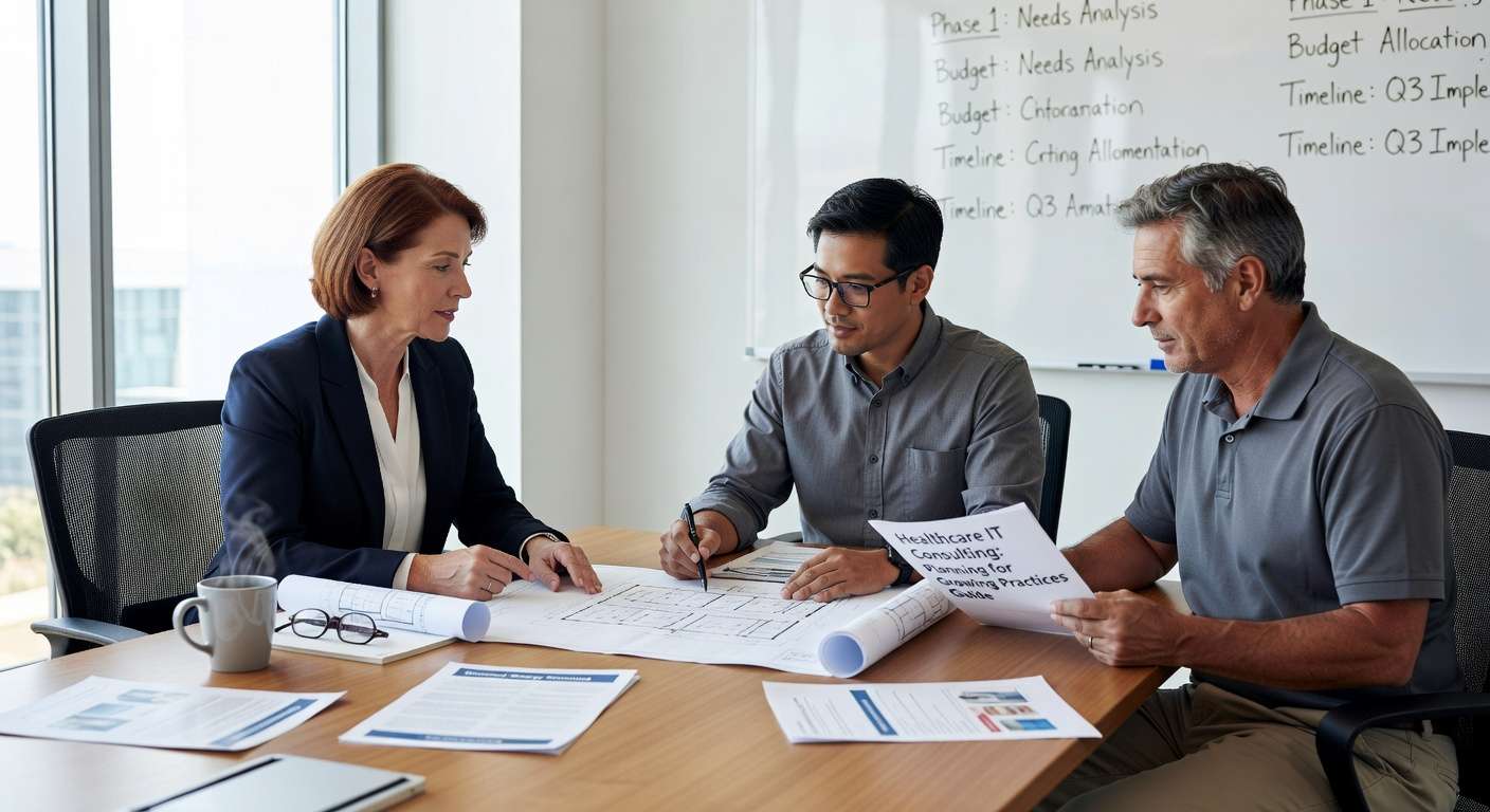 Essential IT planning strategies for growing medical practices. Learn about infrastructure scaling, vendor management, HIPAA compliance, and cost planning for sustainable expansion.