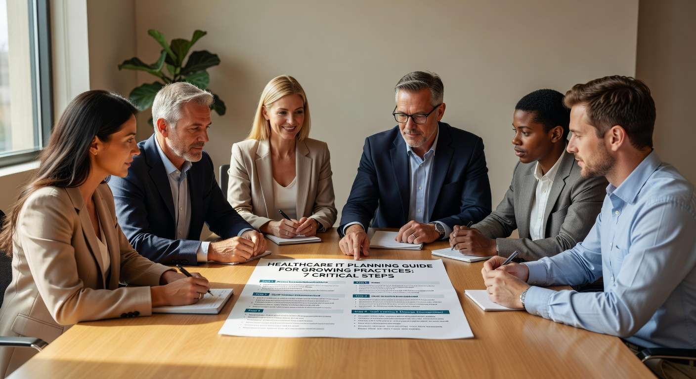 Essential healthcare IT planning steps for growing medical practices. Learn infrastructure, compliance, and integration strategies for successful practice expansion.