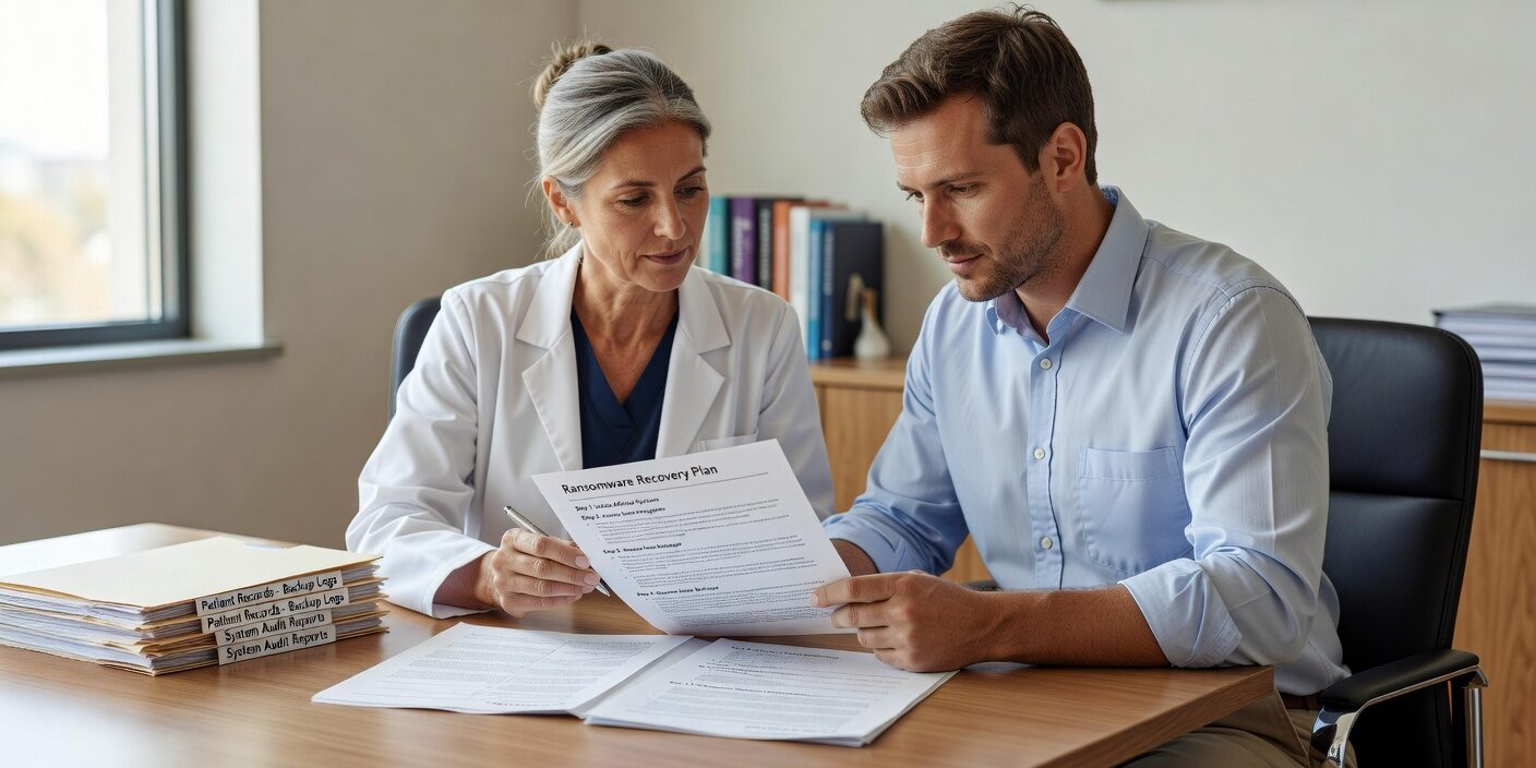 Ransomware Recovery for Medical Practices: A Step-by-Step Guide Featured Image Learn essential ransomware recovery steps for medical practices. Get practical guidance on containment, backup restoration, HIPAA compliance, and business continuity planning.