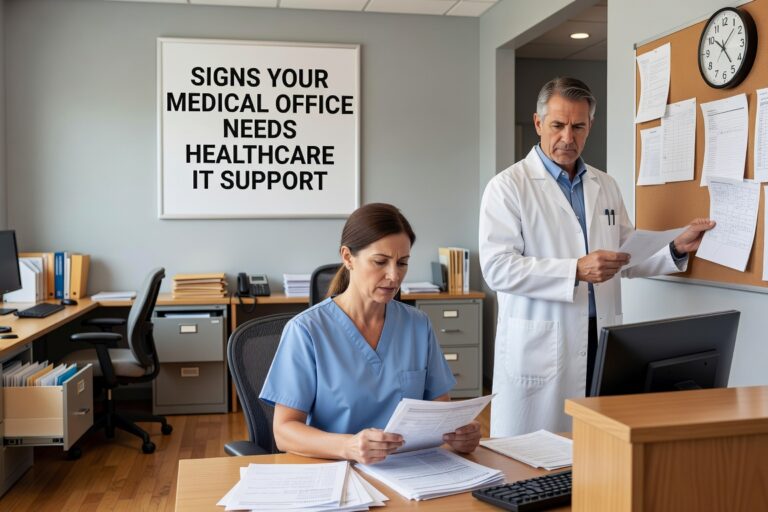 Learn the warning signs that indicate your medical practice needs professional IT support. From security gaps to productivity issues, recognize when to get help.