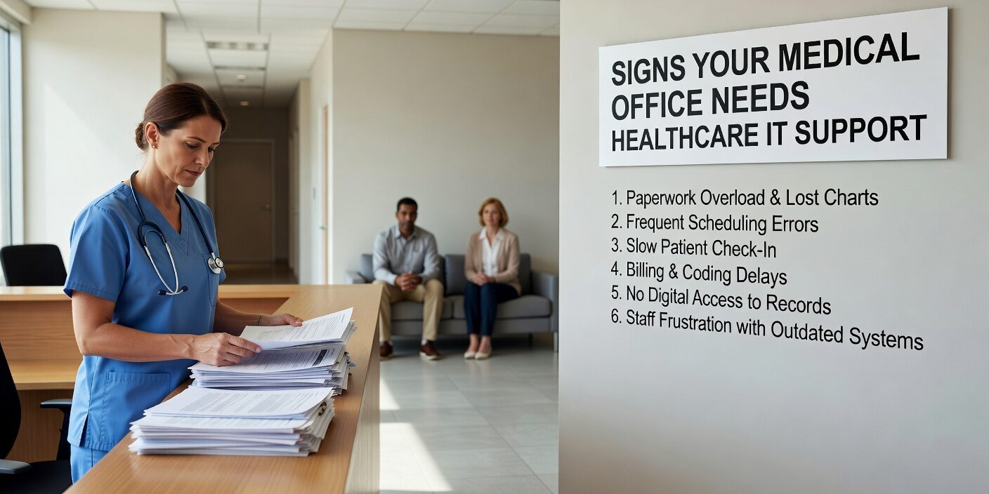 Learn to recognize warning signs that your medical practice needs professional IT support. Identify technology problems before they impact patient care.