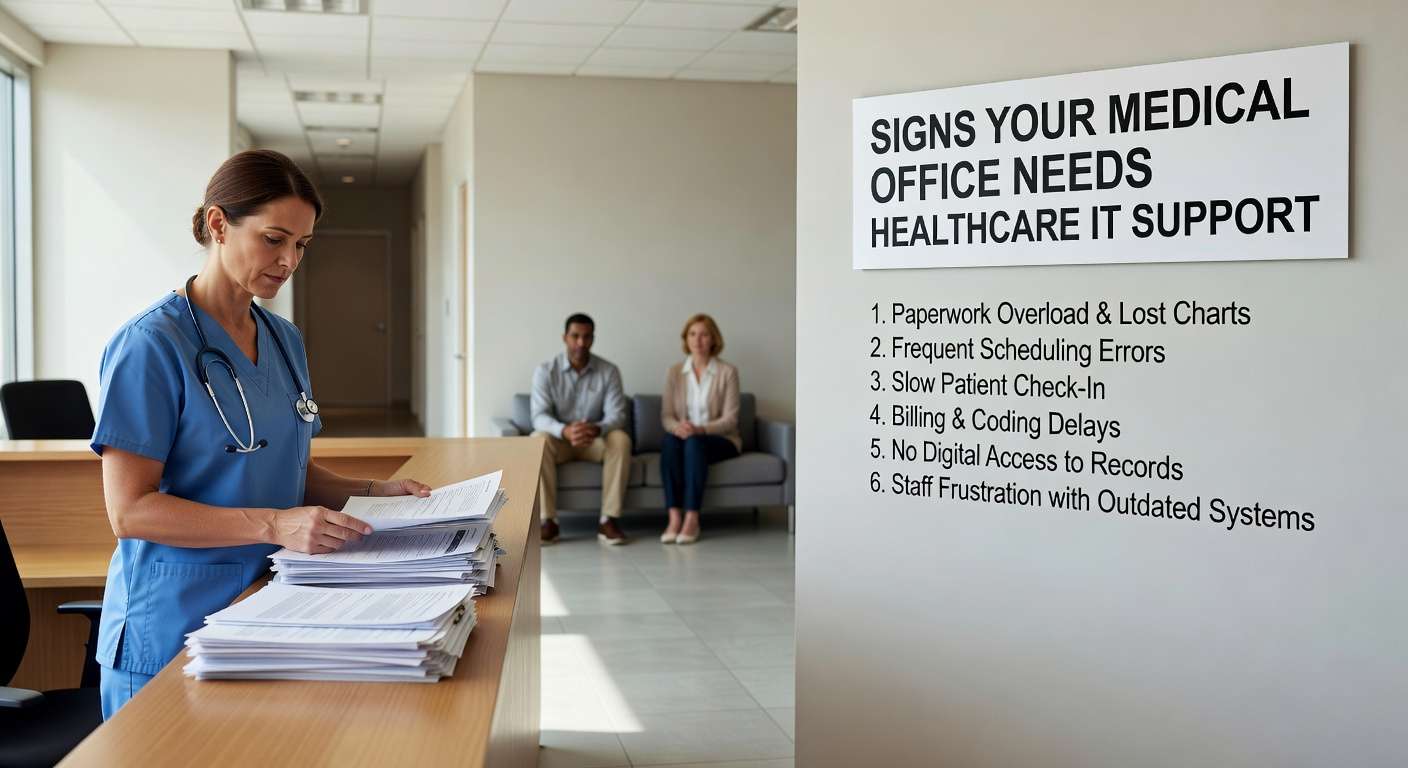 Learn to recognize warning signs that your medical practice needs professional IT support. Identify technology problems before they impact patient care.
