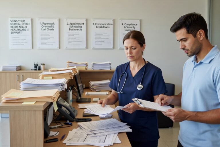 Discover key warning signs that indicate your medical practice has outgrown basic IT support and needs professional healthcare technology assistance.