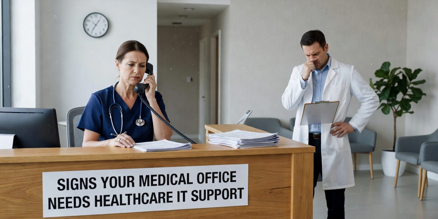 Learn the key warning signs that indicate when your medical practice has outgrown break-fix IT support and needs proactive healthcare technology management.