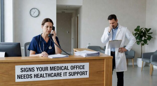 Learn the key warning signs that indicate when your medical practice has outgrown break-fix IT support and needs proactive healthcare technology management.