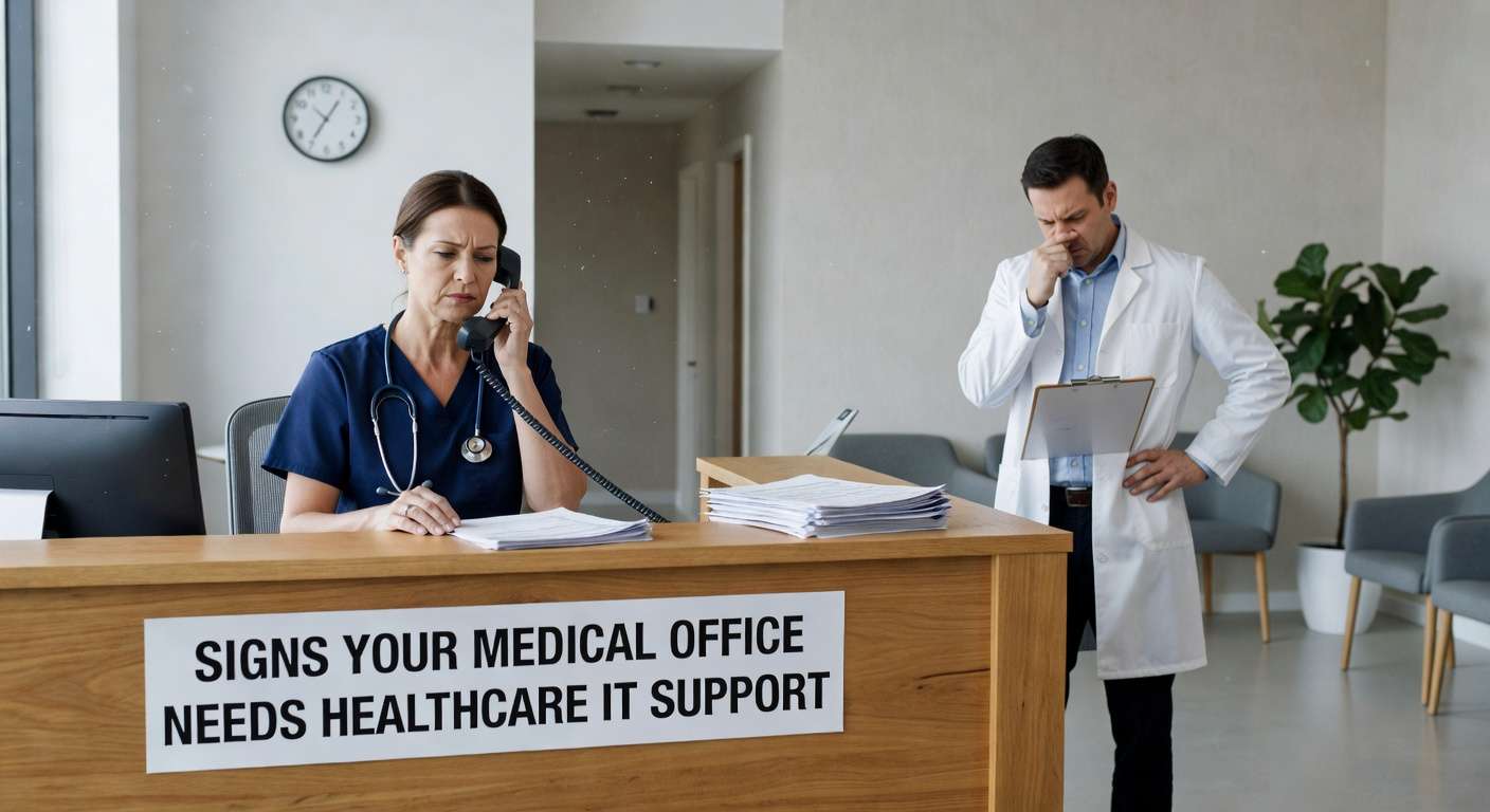 Learn the key warning signs that indicate when your medical practice has outgrown break-fix IT support and needs proactive healthcare technology management.