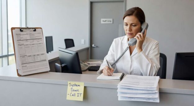 Discover the key warning signs that indicate your medical practice needs professional healthcare IT support to prevent downtime and protect patient data.