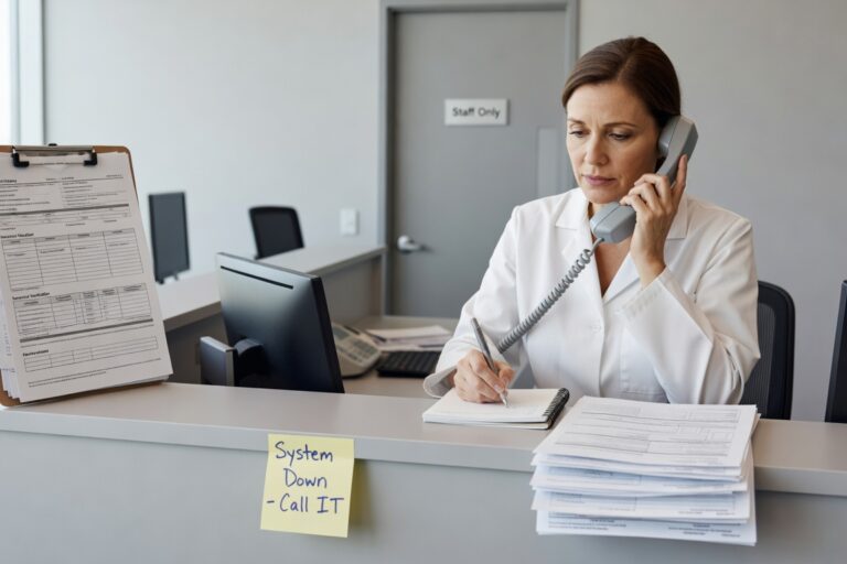 Discover the key warning signs that indicate your medical practice needs professional healthcare IT support to prevent downtime and protect patient data.