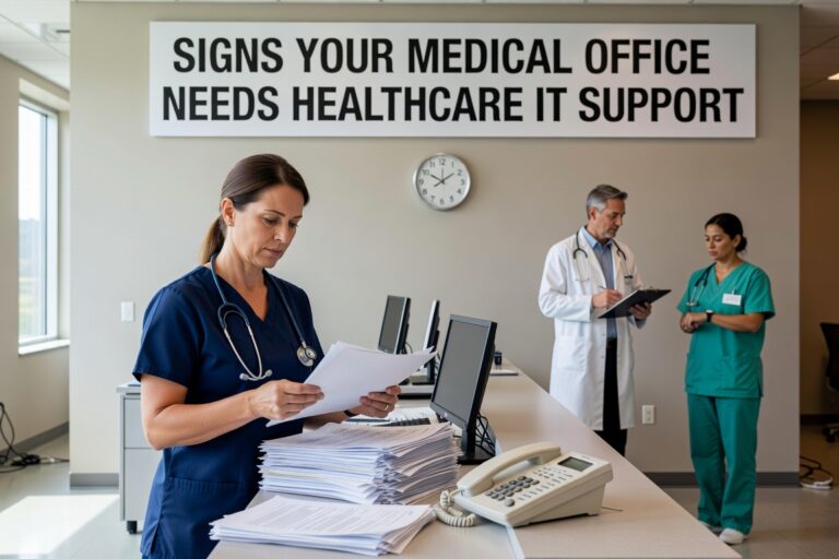 Recognize the warning signs that your medical practice has outgrown basic IT support and needs specialized healthcare technology management.