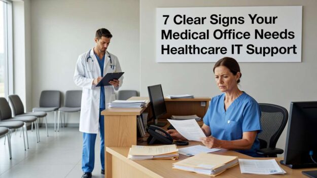 Discover 7 warning signs that indicate your medical practice needs professional IT support to improve operations, ensure compliance, and reduce downtime.