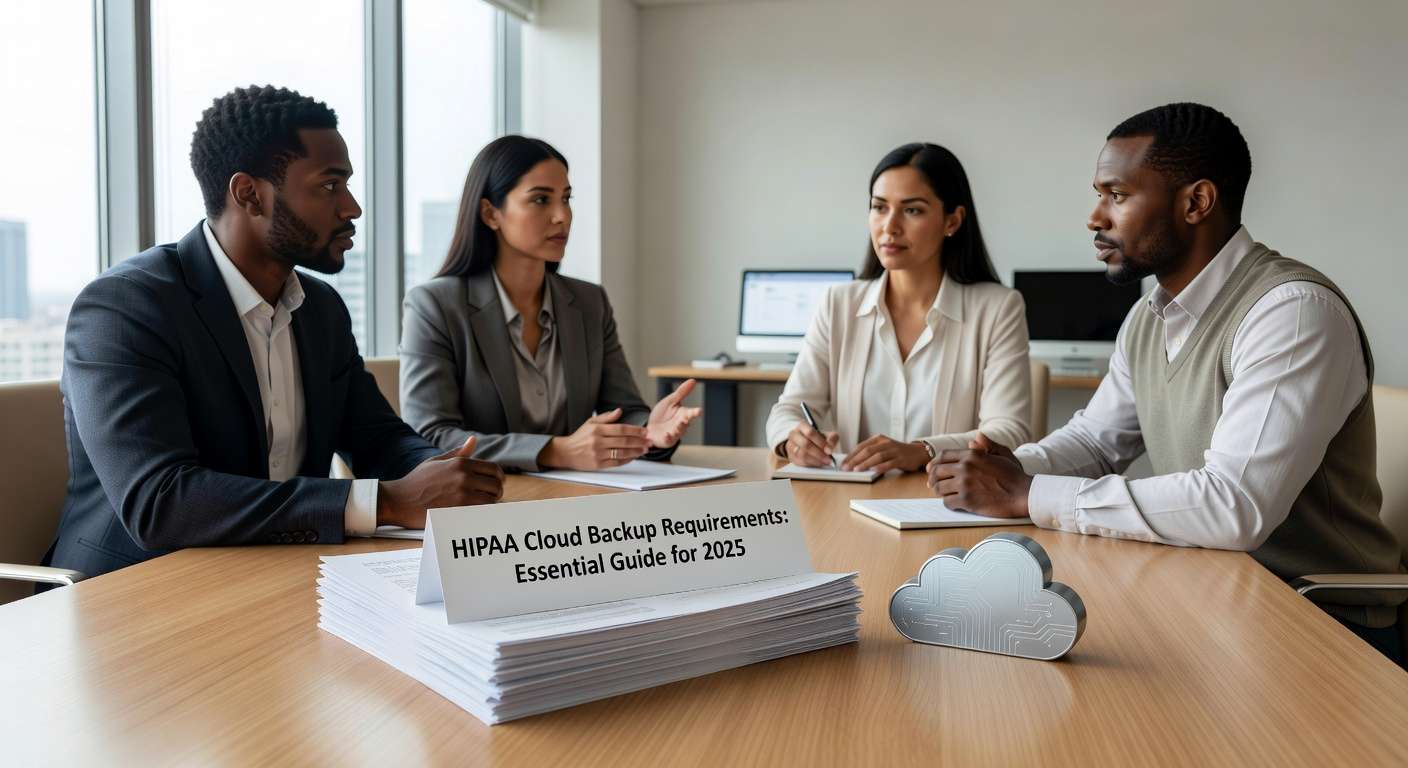 Essential guide to HIPAA cloud backup requirements for 2025. Learn encryption standards, BAA requirements, testing procedures, and compliance best practices.