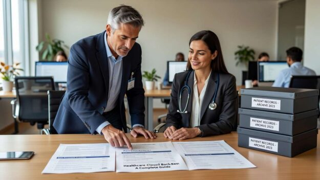 Essential healthcare backup practices for medical offices. Learn retention policies, testing procedures, and compliance requirements.