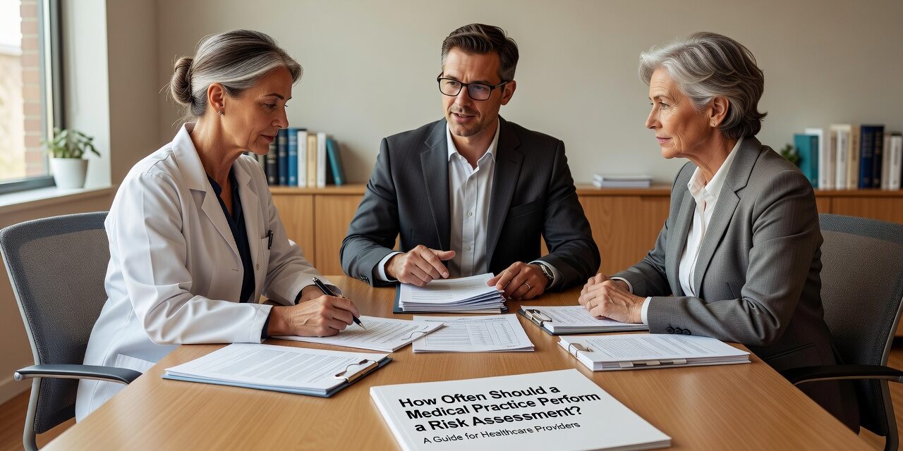 How Often Should a Medical Practice Perform a Risk Assessment? Featured Image Learn how often medical practices should perform a risk assessment, what triggers an unscheduled review, and the most common mistakes to avoid.