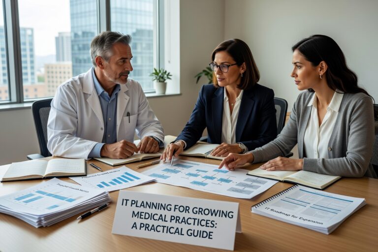 Learn how to approach IT planning for growing medical practices — covering roadmaps, vendor evaluation, downtime costs, and multi-location strategy.