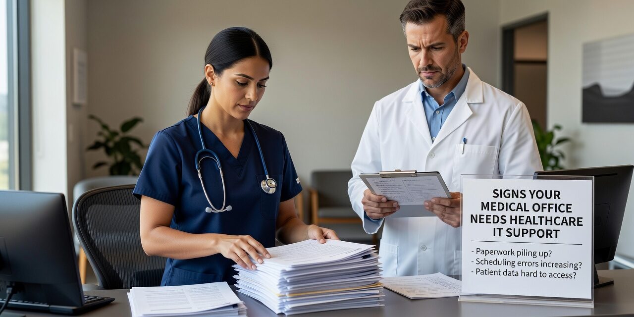 Learn the key warning signs that indicate your medical practice needs professional IT support to prevent downtime, security risks, and operational inefficiencies.