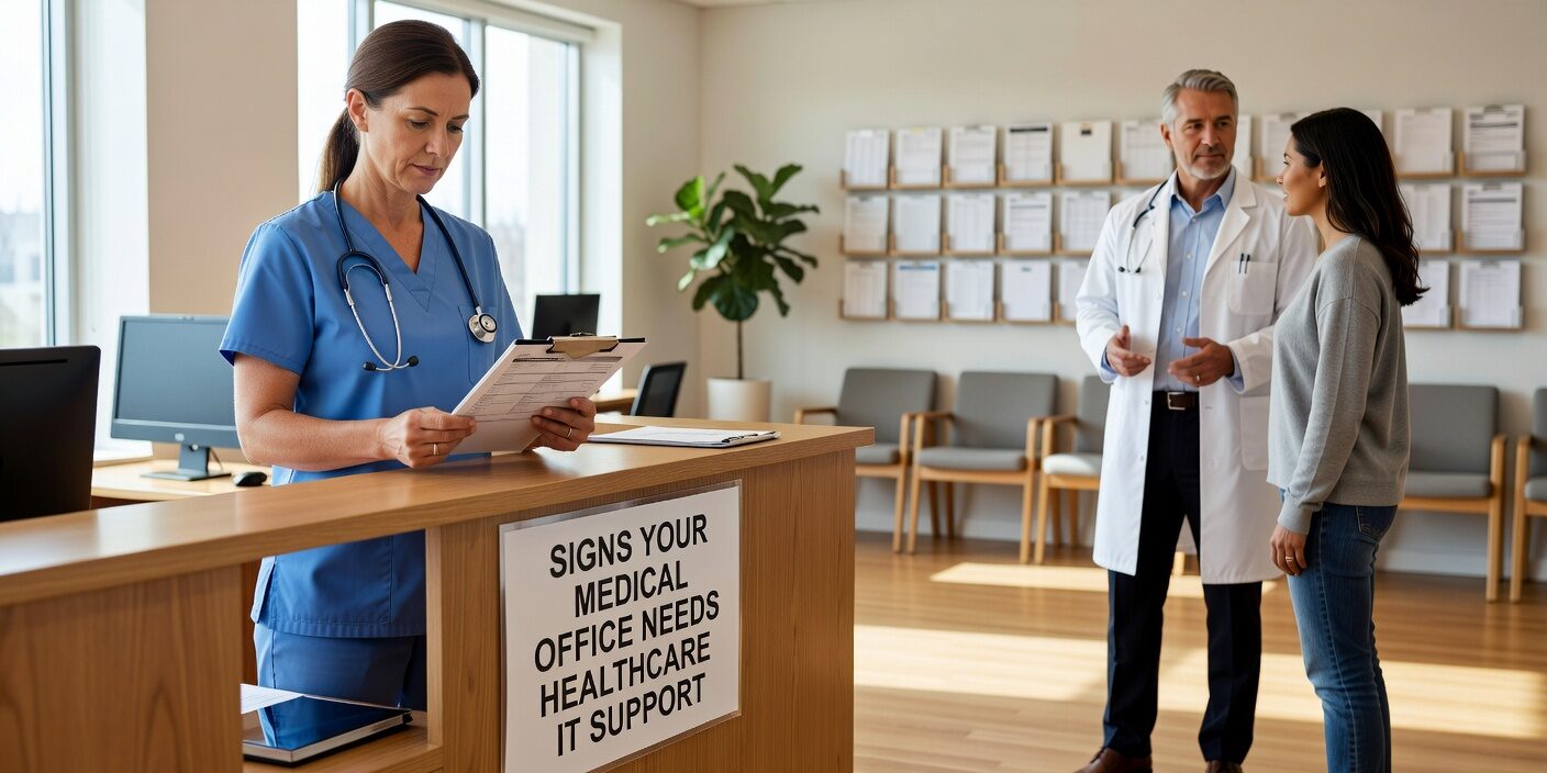 Discover key warning signs that indicate your medical practice has outgrown basic IT support and needs professional healthcare technology services.