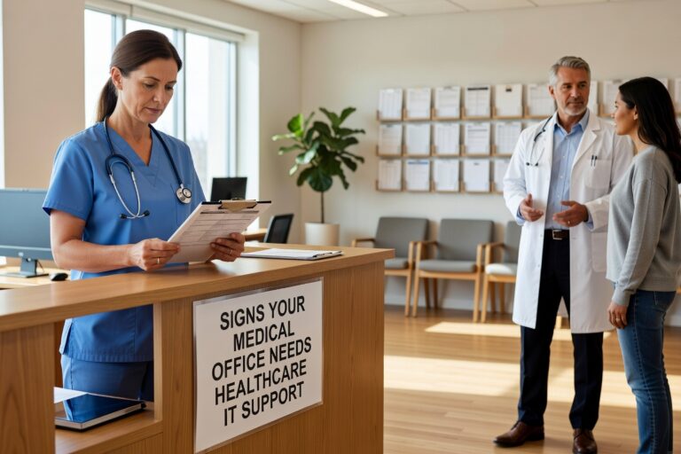 Discover key warning signs that indicate your medical practice has outgrown basic IT support and needs professional healthcare technology services.